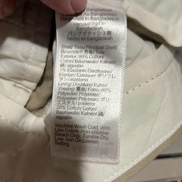 J. Crew Factory H3167 lim-fit flex chino pants NWT British Khaki - Picture 14 of 14